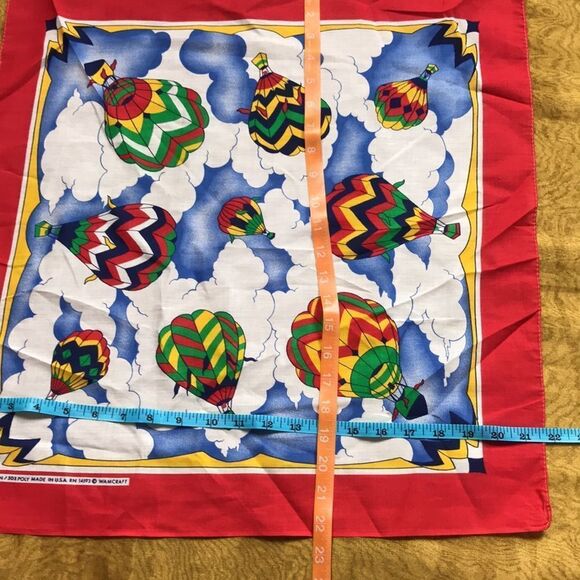 VTG WAMCRAFT MADE IN USA RN 14193 BANDANNA SCARF SIZE 22X22 main image 4